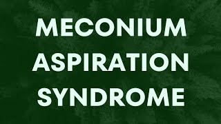 Meconium aspiration syndrome हिन्दी में  MAS HINDI ME  FETAL ABNORMALITIES  nursing video [upl. by Aromas]