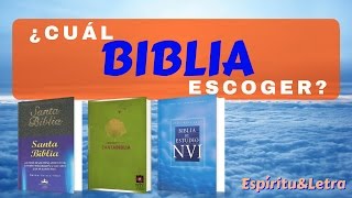 Cuál Biblia Escoger Cómo elegir una biblia CONFIABLE [upl. by Anileh]