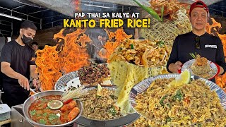 Spicy na KANTO FRIED RICE at Umaapoy na PAD THAI sa KALYE  Street Food sa Pampanga [upl. by Anstice]