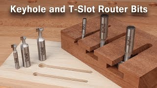 How to Use Keyhole and TSlot Router Bits [upl. by Arabele]