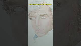 using prismacolor drawing of SherlockHolmes Benedict Cumberbatch celebrities howtodraw [upl. by Aip264]