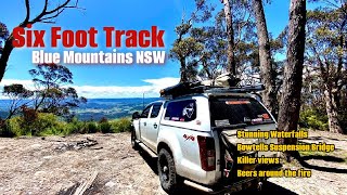 Six Foot Track NSW Stunning waterfalls suspension bridge killer views and beers around the fire [upl. by Ruben]