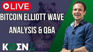 🔴Bitcoin Elliott Wave Analysis amp QampA  Trading Psychology  Chatting amp QampA [upl. by Snej]