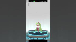 Bounsweet evolution to Tsareena Pokemon Go pokemongo tsareena evolution pokemon viral shorts [upl. by Enelyahs657]