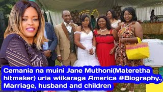 Jane Muthoni husband family  wedding and life in America quothe muthenya ndageretie kuiyuragaquot [upl. by Reed278]