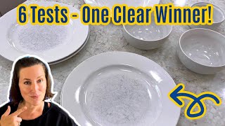 Testing 6 Ways To Remove Scratches On Plates And Dishes With Shocking Results [upl. by Judi40]