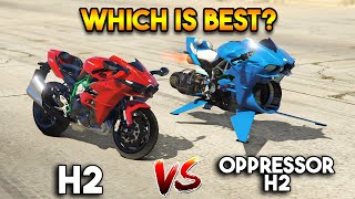 GTA 5 ONLINE  H2 VS OPPRESSOR H2 WHICH IS BEST [upl. by Zavras]