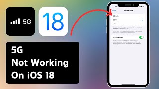 How to Fix 5G Not Working On iPhonePad  5G Not Working On iOS 18 2024 New Update [upl. by Sorilda]