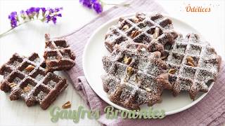 Lincroyable gaufre brownies  recettes faciles Odelices [upl. by Hermosa]