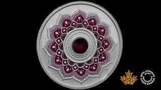 January Birthstone  Pure Silver Coin made with Swarovski® Crystal [upl. by Mal]