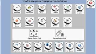 Software para control biometrico de personal 2017 [upl. by Calbert]