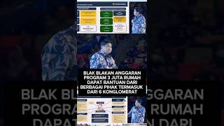 Transparansi Anggaran Program 3 Juta Rumah Dapat Bantuan Dari 6 Konglomerat  Menteri Maruar Sirait [upl. by Florri]