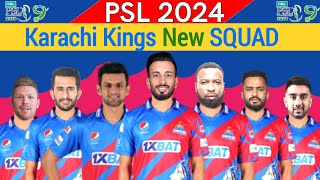 Karachi Kings Squad for psl 2024  Karachi Kings squad 2024  psl 9 Karachi kings squad [upl. by Tisha]