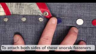 How to use vario pliers to attach no sew fasteners [upl. by Aluin]