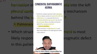 Congenital Diaphragmatic Hernia for the USMLE  HyGuru [upl. by Neirod]