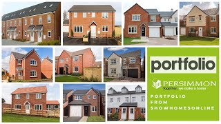 The Persimmon Homes UK Portfolio Of House types by Showhomesonline [upl. by Reube701]