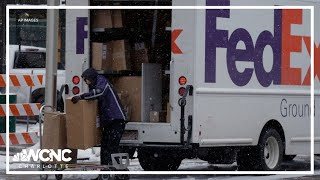 FedEx discusses holiday shipping rush [upl. by Nnalorac452]