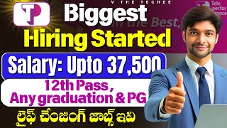 Permanent jobs  12th pass jobs  No Coding jobs  Last Date  19th Oct 2024  Latest jobs in Telugu [upl. by Arak]