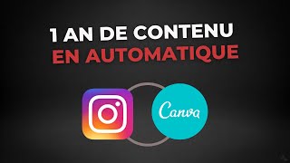 Planifier 1 an de Contenu sur Instagram avec Canva Tuto [upl. by Heisel]