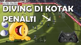 TRIK MELAKUKAN DIVING AGAR BISA MENDAPATKAN PENALTI JIKA BERUNTUNG  PES 2018 [upl. by Einnaj]