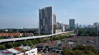 LRT3 Damansara Idaman Station  MALAYSIA STREETVIEW [upl. by Godrich]