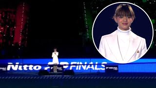 VIRGINIA BOCELLI INNO DI MAMELI FINALE ATP NITTO FINALS SINNER FRITZ [upl. by Malvie146]