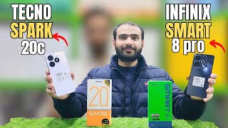 Tecno Spark 20c Infinix smart 8 pro  Which Is best infinix smart8pro [upl. by Meil]