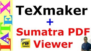 LaTeX Texmaker with Sumatra PDF [upl. by Rothwell446]