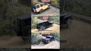 challenge toyota t lc76 vs jeep jee vs ford shorts shoLC7668 [upl. by Ycinuq]