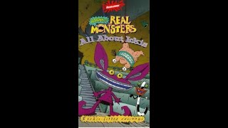 Opening amp Closing to Aaahh Real Monsters All About Ickis UK VHS 1997 [upl. by Onavlis]