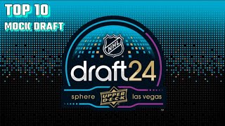 2024 NHL Mock Draft  Top 10 [upl. by Sudoeht]