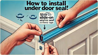 How to install a Vinyl Slideon Under Door Seal [upl. by Eiramit]