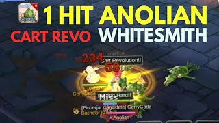 Farmer Build StatSkillEquipRune WHITESMITH 1 HIT ANOLIAN RO Eternal Love [upl. by Rednave]