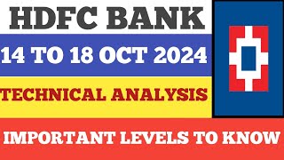 hdfc bank technical analysis hdfc bank share news [upl. by Gaylord]