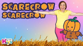 🍁 Fall movement songs for preschoolers🍁Scarecrow song 🍁Autumn songs 🍁 [upl. by Moht]