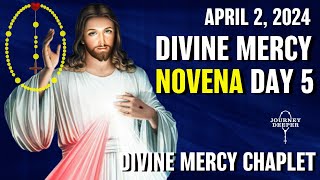 Divine Mercy Novena Day 5 ✝️ with Chaplet of Divine Mercy ✝️ April 2 2024 [upl. by Eedeed]