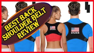 5 Best Posture Corrector Back Shoulder Belt Reviews 24K [upl. by Latsryk]