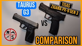 TAURUS G3 VS TISAS ZIGANA PX9 GEN 3 COMPARISON [upl. by Rihana12]