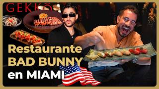 ME ARRUINO en el RESTAURANTE de BAD BUNNY en MIAMI  POSTUREO [upl. by Airahs]