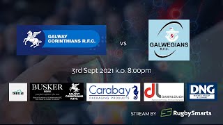 Corinthians v Galweigans ko 800pm 3rd Sept 2021 [upl. by Jessika243]