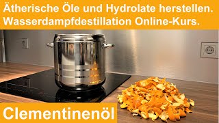 Mandarinenöl und Hydrolat destillieren Clementinen destillieren ätherisches Öl selber machen [upl. by Aekahs]