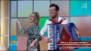 Giuseppe SPINELLI amp VEILA  ROSAMUNDA  Ospiti a LORA SOLARE TV2000 [upl. by Eeneg154]