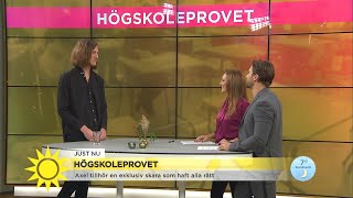 Axel hade alla rätt på högskoleprovet – här är hans tips för att lyckas på sön…  Nyhetsmorgon TV4 [upl. by Klingel]