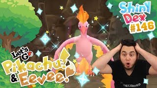 EPIC SHINY MOLTRES REACTION in POKEMON LETS GO PIKACHU and EEVEE [upl. by Worthy]