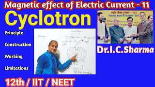 Cyclotron  Principle  Construction  Working  Theory and Limitations of Cyclotron  IC Sir [upl. by Werner]