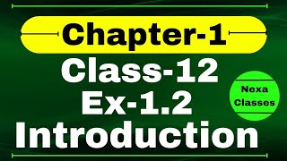 Introduction Chapter1  Relation amp Function  Class 12 Math Chapter1  Chapter1 Class12 Nexa Classes [upl. by Alidia]