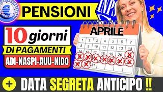 🔴PAGA INPS 24 APRILE 👉 ANTICIPI E DATE PAGAMENTI ADI ASSEGNO UNICO PENSIONI NIDO SFL NASPIEXSTRA [upl. by Hcra852]