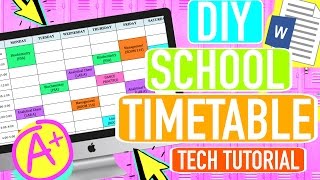 DIY SCHOOL TIMETABLE  TechTutorial  Paris amp Roxy [upl. by Chenee]