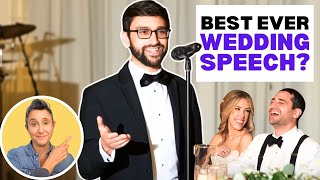 Wedding Speech Writer Reacts To PERFECT Best Man Speech [upl. by Nosilla]