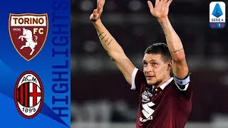 Torino 21 Milan  Belotti Scores Twice as Torino Come From Behind  Serie A [upl. by Ardnahsal689]